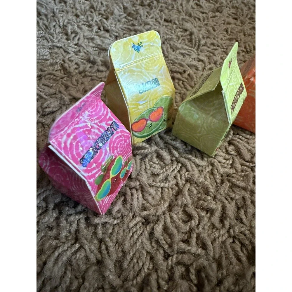 Justice New Fruit Scented Erasers Four Fun Fruit Flavors lemon orange pineapple
